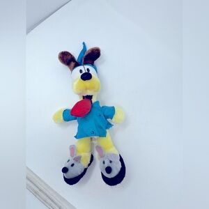 NWT Garfield ODIE Dog Plush Bunny Rabbit Slippers PJs Pajamas Stuffed toy